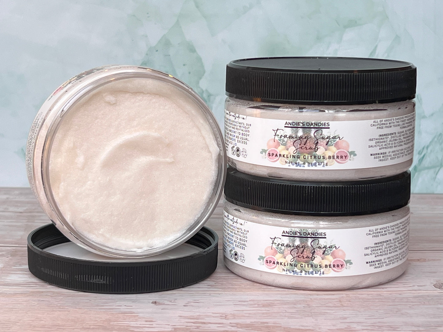 Foaming Sugar Scrubs